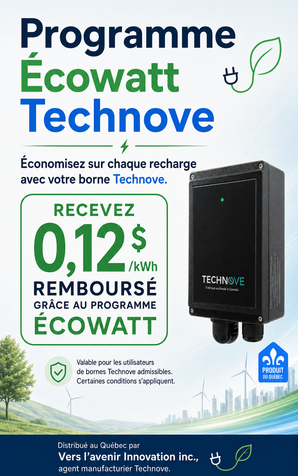 Borne de recharge Technove 9,6kW